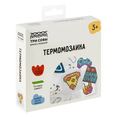 Набор творческий Термомозаика ТРИ СОВЫ 'Пицца'/362520