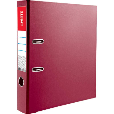 Папка файл A4&nbsp;&nbsp;50мм deVENTE двустороний PVC разобранная бордовая