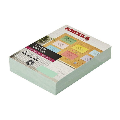 Бумага цветная A4 ProMEGA jet 160г пастель зеленая 250л