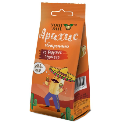 Орех арахис обжаренный со вкусом 'Чураско' Your nut&nbsp;&nbsp;80г
