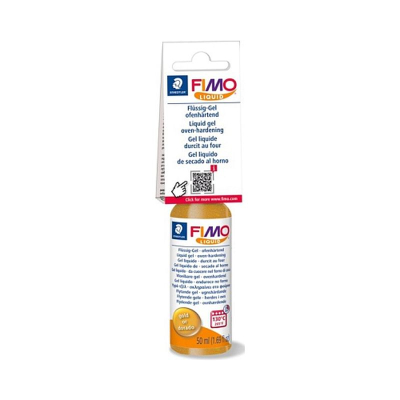 Гель декоративный Fimo Liquid для пластики  50мл золото