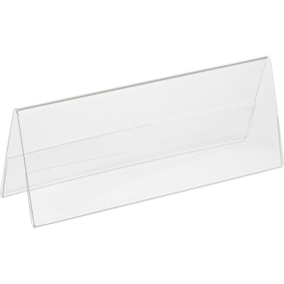 Держатель для таблички настольный 210х 80мм 2-сторонний Attache акриловое стекло 1.5мм