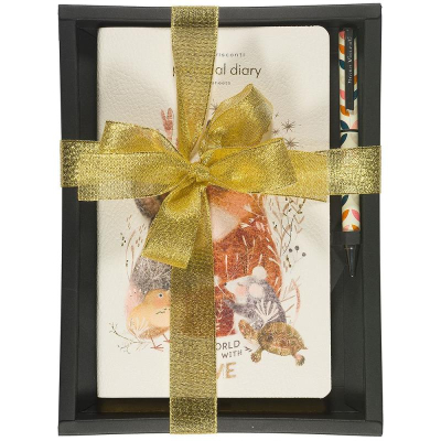 Набор Ежедневник A5 BrunoVisconti® 256стр 'Love me' Любовь, как она есть&nbsp;&nbsp;+шариковая ручка 'Dolce Vita' Лепестки Винтаж