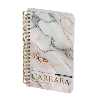 Еженедельник A5 BrunoVisconti® 'Cute diary' 144стр твердая обложка на гребне 'Carrara'