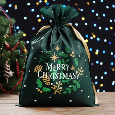 Мешок подарочный новогодний 40х56см 'Рождество'