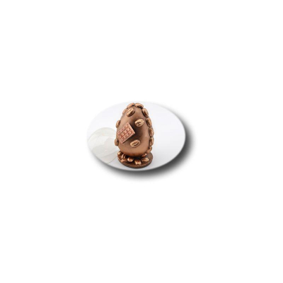 Форма для шоколада пасхальная пластиковая Мир Форм Яйцо №1 110x80x40мм