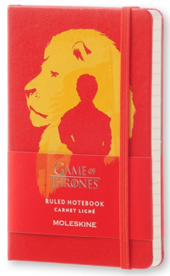 Записная книжка A6  96л линейка Moleskine® LE Game of Thrones Pocket твердая обложка на резиновой застежке красная