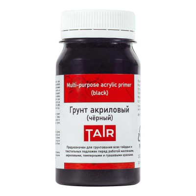Грунт акриловый Таир черный  100мл