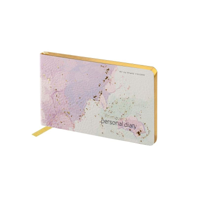 Еженедельник карманный 14х8см BrunoVisconti® 160стр тонированный блок гибкая обложка искусственная кожа 'Primavera'