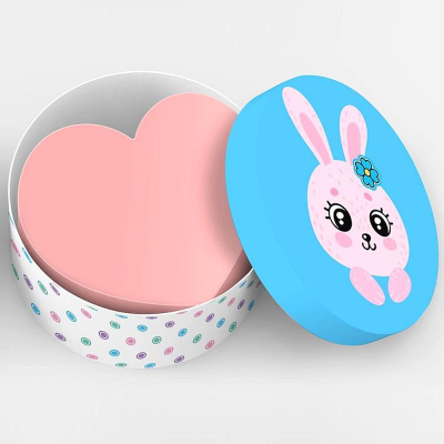Куб для записей фигурный в боксе розовый 7.0х7.0х7.0см deVENTE 'Cute Rabbit'  75г/м² картонный бокс