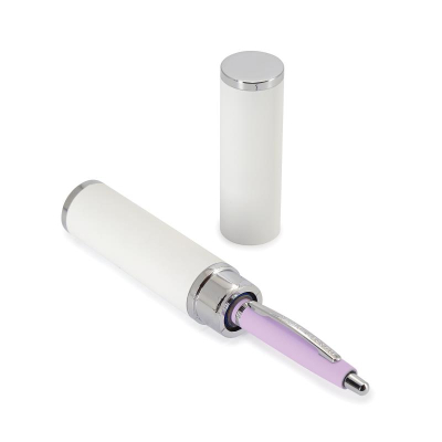Ручка шариковая BrunoVisconti® 'San Remo' 1.0мм металлический Soft touch сиреневый корпус в металлическом тубусе синие чернила