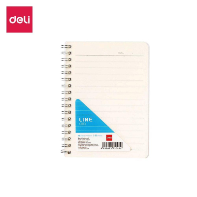 Тетрадь A6&nbsp;&nbsp;60л линейка на гребне Deli тонированный блок пластиковая PP обложка