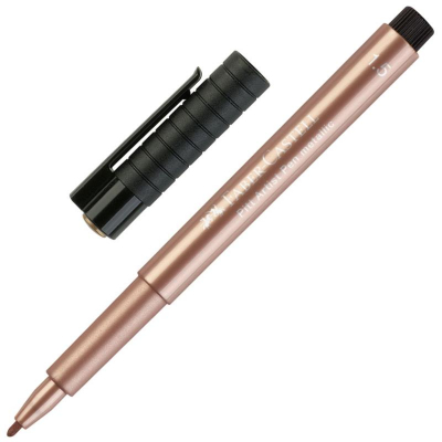 Ручка капиллярная художественная Faber-Castell Pitt Artist Pen Metallic d-1.5мм медь