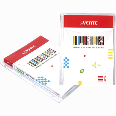 Мультифора объёмная с горизонтальным клапаном на кнопке на 250л 180мкм A4+ глянцевая deVENTE