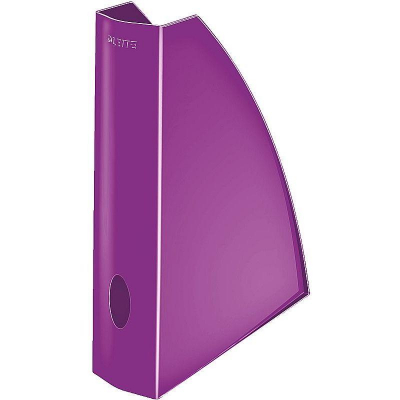 Накопитель вертикальный  75мм Leitz глянцевый WOW фиолетовый
