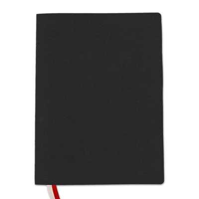 Записная книжка A4- 128л клетка Полином тонированный блок интегральная обложка Soft Touch 'Big Boss' черная
