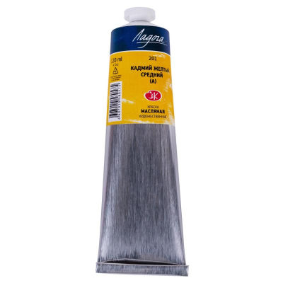 Краска масло Ладога кадмий желтый средний А 120мл