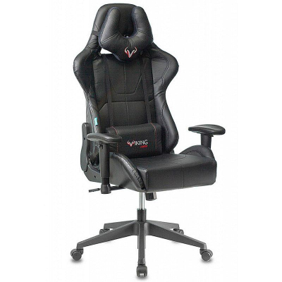 Кресло игровое Zombie Viking- 5 Aero 2 подушки искусственная кожа черное