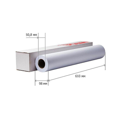 Бумага для плоттера A1+&nbsp;&nbsp;24"/0.610х45м&nbsp;&nbsp;90г ProMEGA Engineer InkJet Standart втулка 50.8мм 