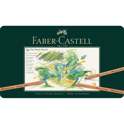 Карандаши пастельные Faber-Castell Pitt Pastel  36цв в металлической коробке