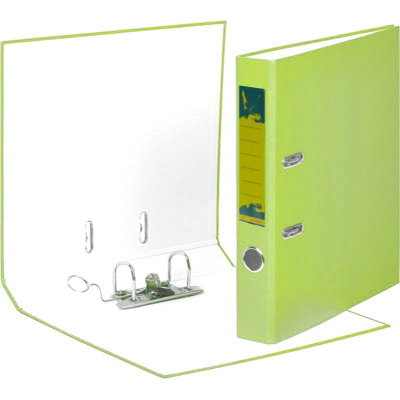 Папка файл A4&nbsp;&nbsp;50мм Amix-Sakhalin PVC разобранная лайм