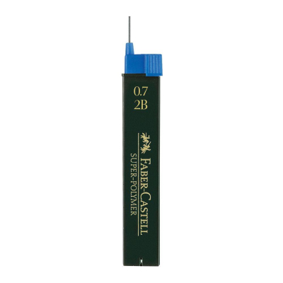 Грифель 0.7мм 2B Faber-Castell Super Polymer 12шт