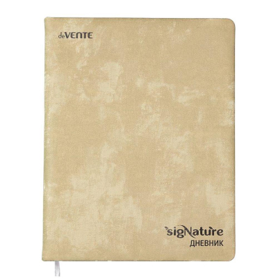 Дневник универсальный deVENTE твердая обложка текстурная искусственная кожа 'sigNATURE' Оливковый