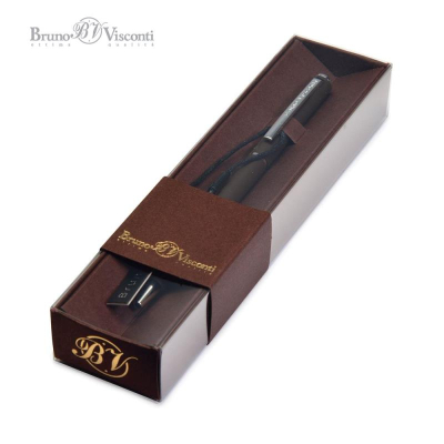 Ручка шариковая BrunoVisconti® 'Palermo' 0.7мм металлический Soft Touch коричневый корпус синие чернила