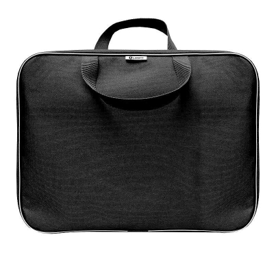 Папка-портфель Lamark 34х26х7см 1 отдел на молнии нейлон черная