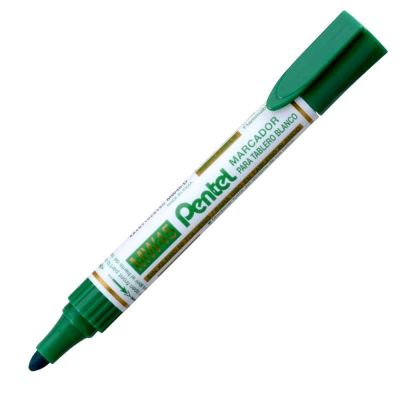 Маркер для доски Pentel круглый  2.2мм зеленый