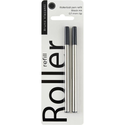 Стержень для роллера BrunoVisconti® 0.7/110мм 'Sorrento' черный&nbsp;&nbsp;2шт в блистере