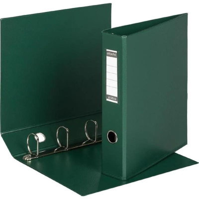 Папка A4&nbsp;&nbsp;4 кольца 55мм (D) на 400л Attache Selection PVC зеленая