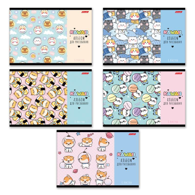 Альбом для рисования A4&nbsp;&nbsp; 8л 100г на скрепке Светоч 'От улыбки'