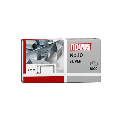 Скобы №10/5 1000шт Novus 'Super' стальные