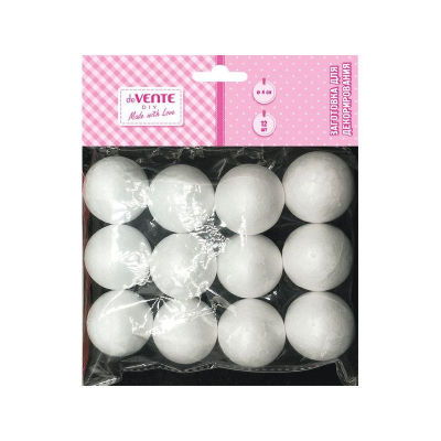 Заготовка для декорирования из пенопласта deVENTE 'Шар' d- 4см 12шт