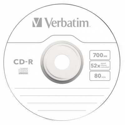 Диск CD-R 700Mb 52X Verbatim Slim Case