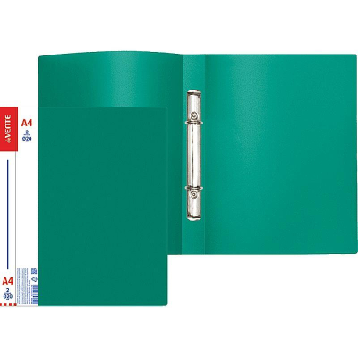 Папка A4&nbsp;&nbsp;2 кольца 20мм (O) на 130л deVENTE 'Daily' пластиковая зеленая