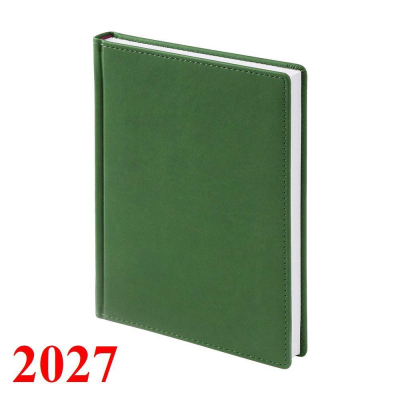 Ежедневник 20247 A5 BrunoVisconti® 'Velvet' 336стр твердая обложка искусственная кожа зеленый