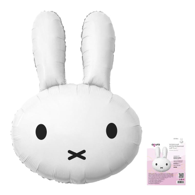 Шар воздушный фольгированный Фигура 'Белый зайка' Agura 60х80см 