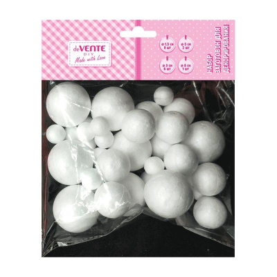 Заготовка для декорирования из пенопласта deVENTE 'Шар' 17шт размер ассорти