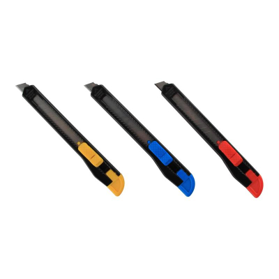 Нож макетный&nbsp;&nbsp;9мм Attache пластиковый корпус