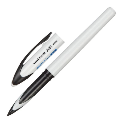 Роллер с изменяемой шириной линии Uni-Ball AIR линия 0.28-0.45мм белый корпус одноразовый синий