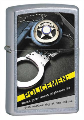 Зажигалка бензиновая Zippo Classic 'Police Badge Handcuff'