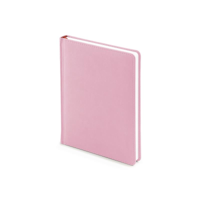 Ежедневник A6+ BrunoVisconti® 'Velvet' 272стр твердая обложка искусственная кожа пастельный розовый