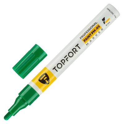 Пейнтмаркер&nbsp;&nbsp;4.0ммTopfort 'Professional' алюминиевый корпус зеленый