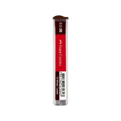 Грифель 0.5мм 2B Faber-Castell Polymer 12шт