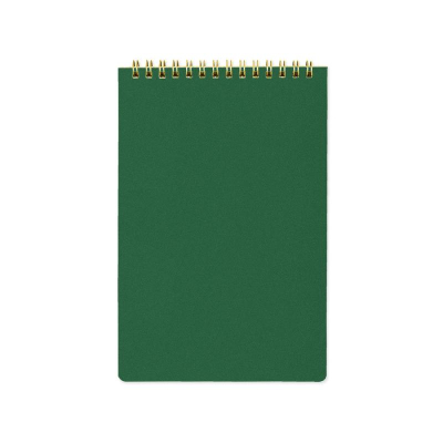 Блокнот A5  60л линейка на гребне BrunoVisconti® тонированный блок картонная обложка 'Pragmatic' зеленый