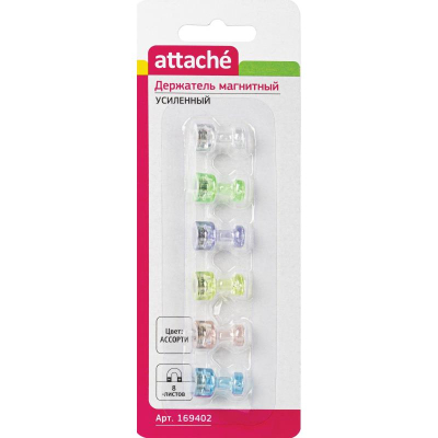 Магнитный держатель усиленный конический ø- 5 х11мм Attache&nbsp;&nbsp;6шт в блистере