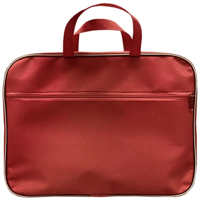 Папка-портфель Lamark 34х26х7см 1 отдел на молнии 1 карман нейлон красная