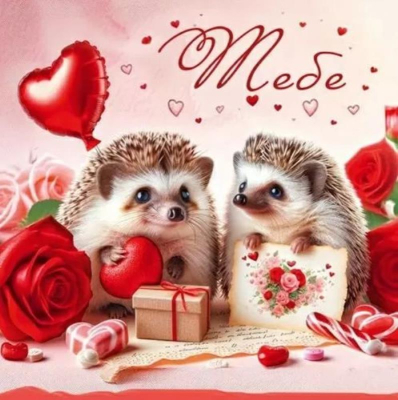 Бирка для упаковки картонная 70х70мм 'Тебе' 